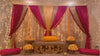 Pink mehndi stage