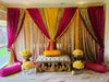 Pink mehndi stage