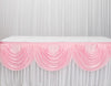 Table Skirting - scallop Baby Pink