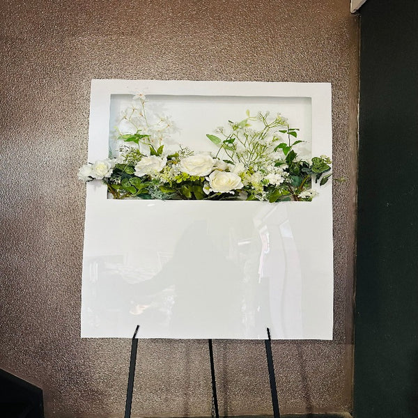 Welcome board floral