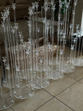 Centrepiece Candlabra clear acrylic ghost