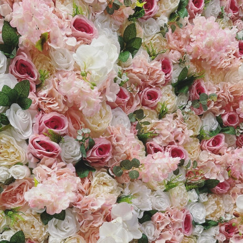 Flower wall peach