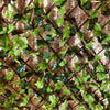 Lattice Backdrop - Green Ivy